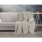 Koc Z Mikrofibry Tayga Kremowo-Beżowy 150 X 200 Cm