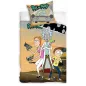 Pościel Rick I Morty 140 X 200 Cm Bawełniana Świecąca W Ciemności