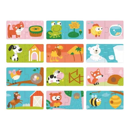 Puzzle Gdzie Żyją Zwierzęta 24 Elementów Dodo 12M+