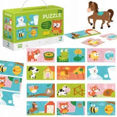 PUZZLE GDZIE ŻYJĄ ZWIERZĘTA 24 ELEMENTÓW DODO 12M+