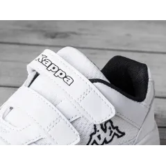 BUTY DLA DZIECI KAPPA KICKOFF BIAŁO-CZARNE ROZMIAR 29
