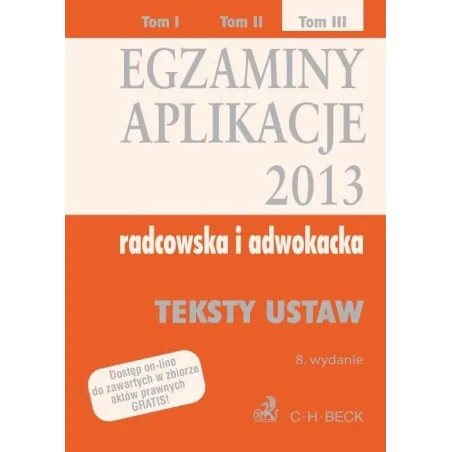 EGZAMINY APLIKACJE RADCOWSKA I ADWOKACKA - C.H.Beck