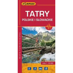 TATRY POLSKIE I SŁOWACKIE MAPA LAMINOWANA