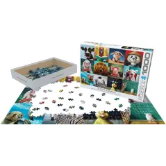 ŚMIESZNE ZWIERZĘTA PUZZLE 1000 ELEMENTÓW 10+