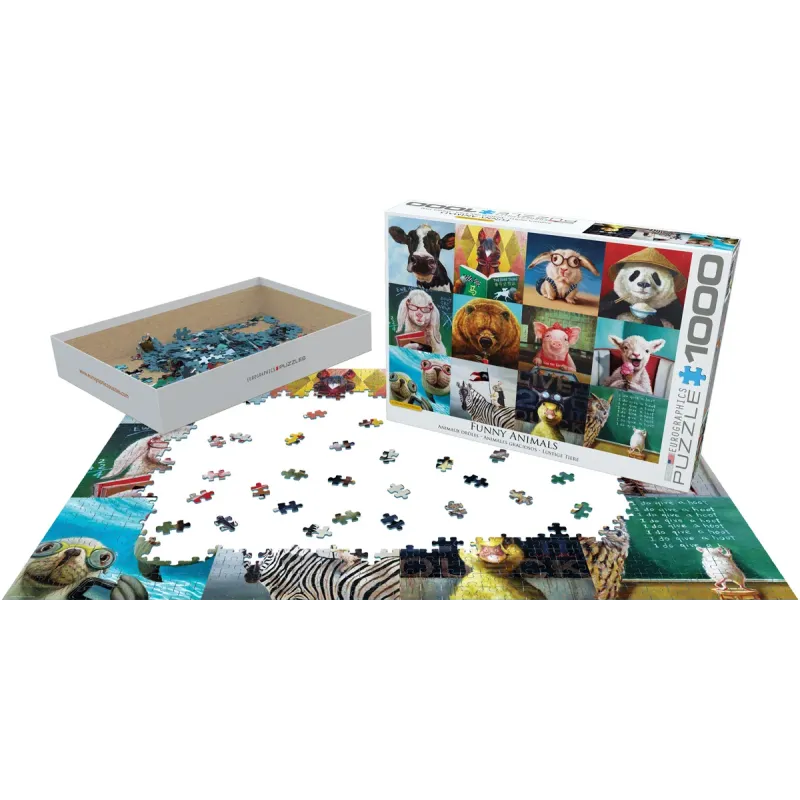 ŚMIESZNE ZWIERZĘTA PUZZLE 1000 ELEMENTÓW 10+