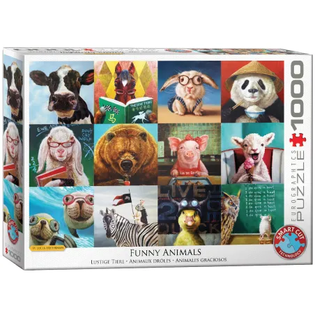 Śmieszne Zwierzęta Puzzle 1000 Elementów 10+