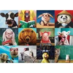 ŚMIESZNE ZWIERZĘTA PUZZLE 1000 ELEMENTÓW 10+