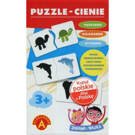 Edukacyjne Puzzle Dla Dzieci Cienie Zabawa I Nauka Alexander 3+