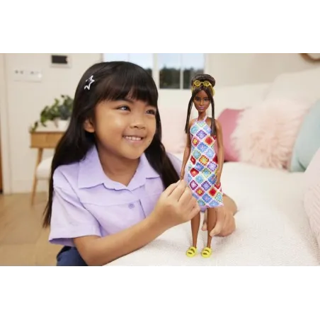 Lalka Barbie Fashionistas Z Szydełkową Sukienką Mattel 3+