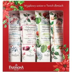 KREM DO RĄK OCHRONNY 50ML + NAWILŻAJĄCY 50ML + REGENERUJĄCY 50ML + ODŻYWCZY 50ML ZESTAW FARMONA