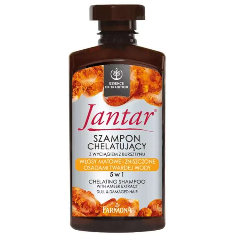 SZAMPON CHELATUJĄCY Z WYCIĄGIEM Z BURSZTYNU 5W1 330ML JANTAR