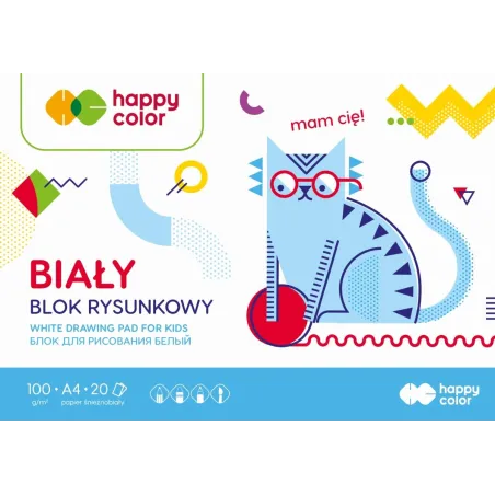 BLOK RYSUNKOWY BIAŁY A4 20 KARTEK