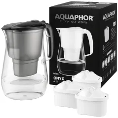 DZBANEK FILTRUJĄCY AQUAPHOR ONYX CZARNY 4.2L + 3 WKŁADY