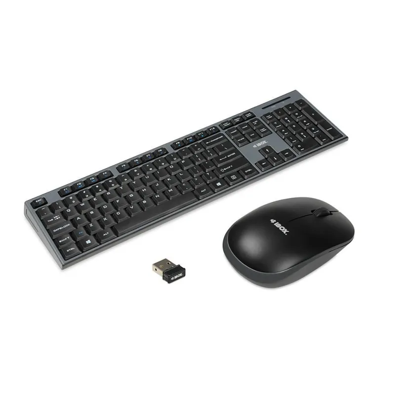 ZESTAW BEZPRZEWODOWY IBOX DESKTOP PRO KIT KLAWIATURA + MYSZ CZARNA
