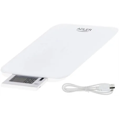 ELEKTRONICZNA WAGA KUCHENNA ADLER AD 3167 ŁADOWANA USB