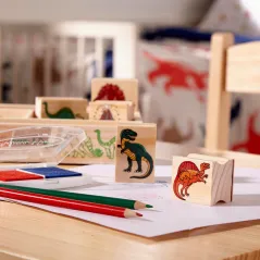 KREATYWNE STEMPLE DINOZAURY MELISSA & DOUG 4+