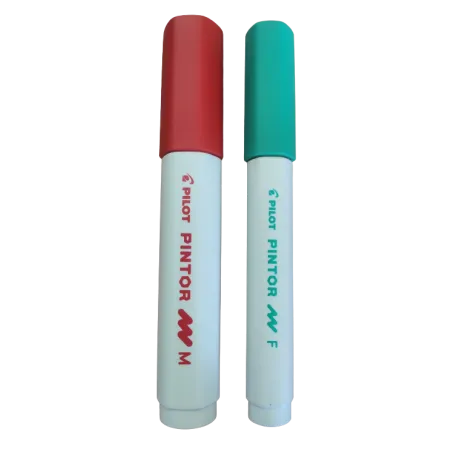 MARKER PERMANENTNY ZIELONY F + CZERWONY M PILOT 2 SZTUKI - Pilot