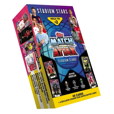 Karty Match Attax Champions League 2023/24 Mega – 66 Kart + 4 Limited Stars