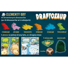 DRAFTOZAUR GRA PLANSZOWA 8+