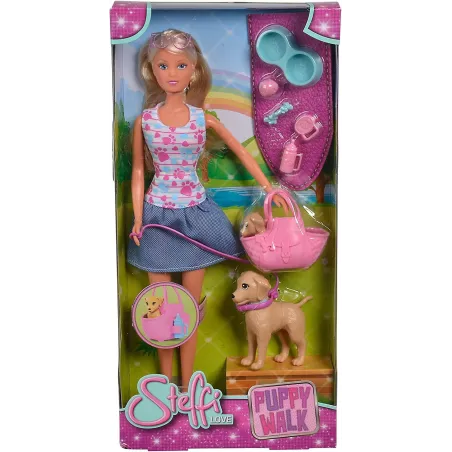 Lalka Steffi Na Spacerze Z Psami 29 Cm Simba 3+