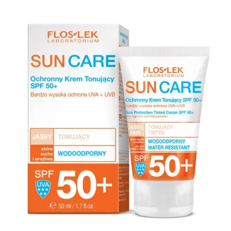 FLOSLEK KREM TONUJĄCY SPF 50+ WODOODPORNY 50ML