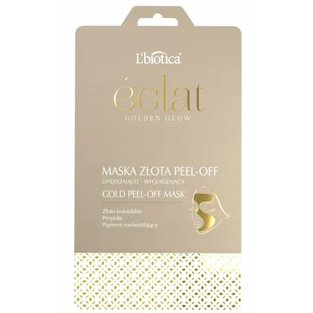 MASKA ZŁOTA PEEL-OFF UPIĘKSZAJĄCO - WYGŁADZAJĄCA L'BIOTICA