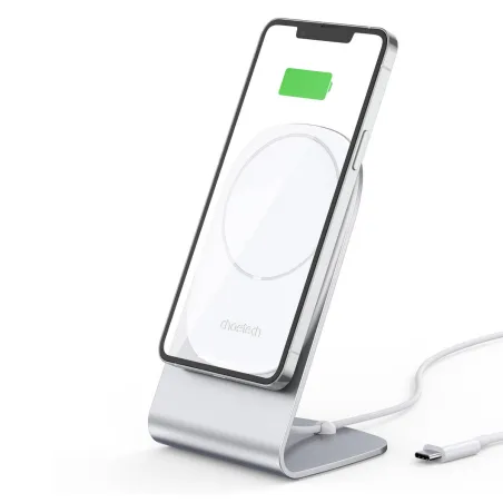 Magnetyczna Ładowarka Bezprzewodowa Qi 15W + Stojak Magsafe | Choetech T517-F