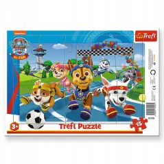 PUZZLE RAMKOWE PSI PATROL 15 ELEMENTÓW TREFL 3+