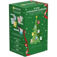 MASKI NA TKANINIE NA TWARZ 12 SZT. ZESTAW KALENDARZ ADWENTOWY GARNIER
