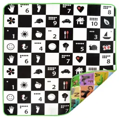 PIANKOWA MATA EDUKACYJNA 3W1 HUMBI 180x200 CM – ALFABET, CYFRY, OBRAZKI