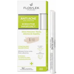 FLOSLEK ANTI ACNE PUNKTOWY KOREKTOR MASKUJĄCY JASNY