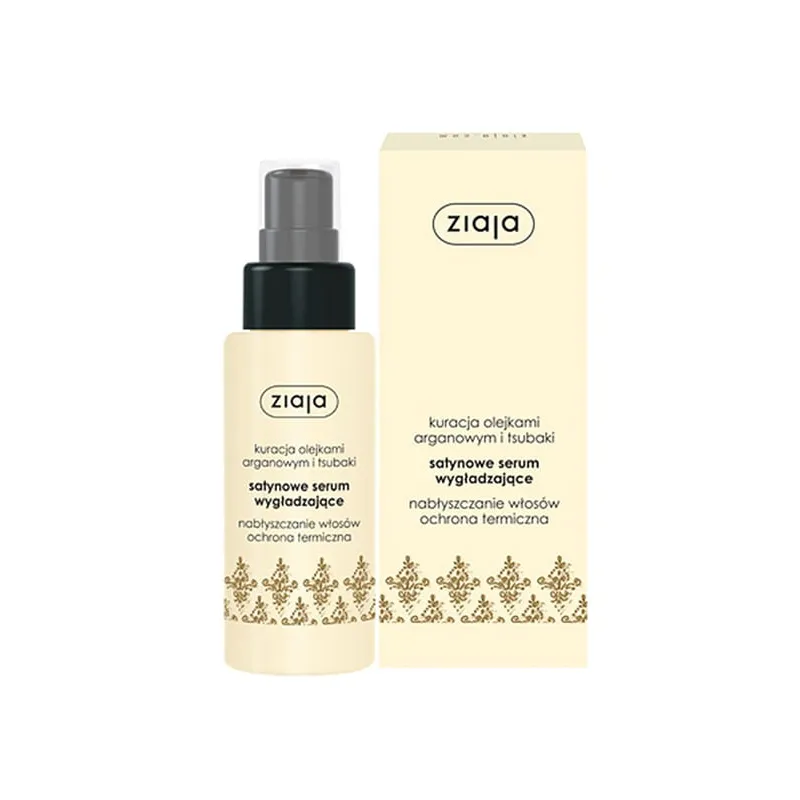 ZIAJA SATYNOWE SERUM WYGŁADZAJĄCE KURACJA OLEJKAMI ARGANOWYM I TSUBAKI 50ML