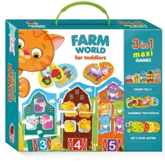 FARM WORLD FOR TODDLERS. FARMA 3W1 GRA EDUKACYJNA DLA MALUCHÓW 2+