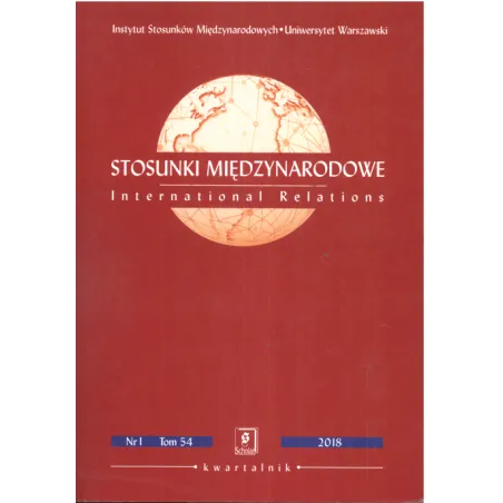STOSUNKI MIĘDZYNARODOWE 1/2018 54 - Scholar