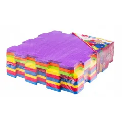 MATA EDUKACYJNA Z PIANKI DLA DZIECI – 9 ELEMENTÓW 32 X 32 CM  SMILY PLAY