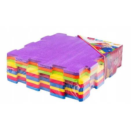 MATA EDUKACYJNA Z PIANKI DLA DZIECI – 9 ELEMENTÓW 32 X 32 CM  SMILY PLAY