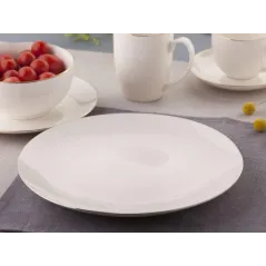 TALERZ PORCELANOWY OBIADOWY 26 CM ZŁOTA LINIA ALTOM DESIGN BELLA