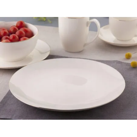 TALERZ PORCELANOWY OBIADOWY 26 CM ZŁOTA LINIA ALTOM DESIGN BELLA