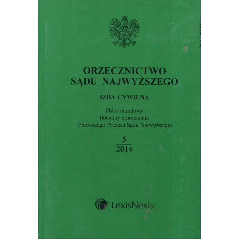 ORZECZNICTWO SĄDU NAJWYŻSZEGO IZBA CYWILNA 3/2014 - LexisNexis