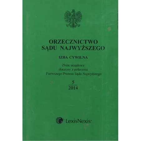 ORZECZNICTWO SĄDU NAJWYŻSZEGO IZBA CYWILNA 3/2014 - LexisNexis