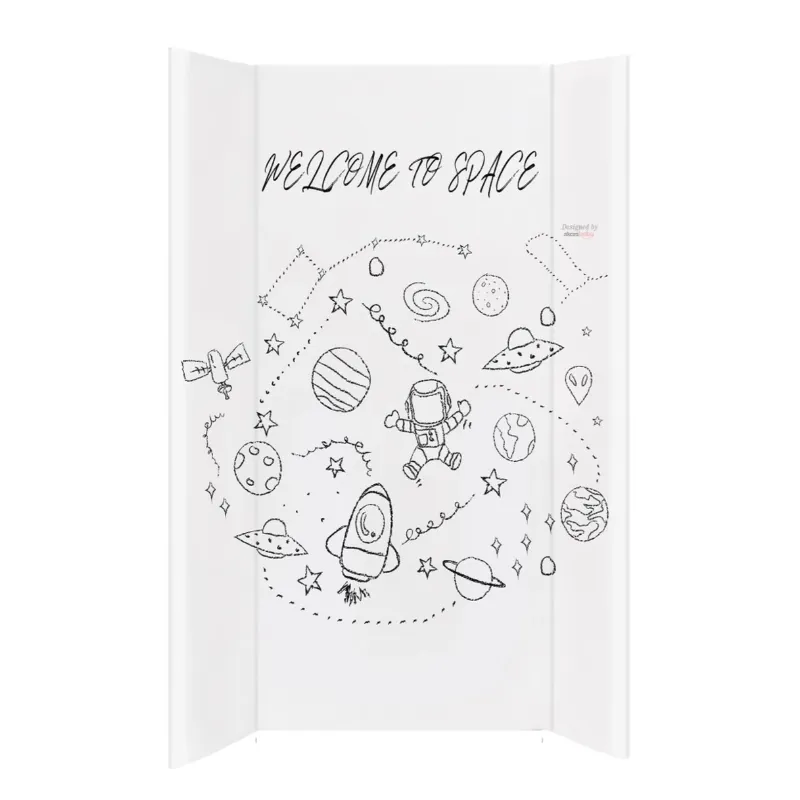 PRZEWJIAK TWARDY 70 CM NA ŁÓŻECZKO I KOMODĘ WELCOME TO SPACE AKCESBABY