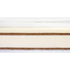 MATERAC DO ŁÓŻECZKA 120x60x12 CM PIANKA TERMOELASTYCZNA I KOKOS SENSILLO MEMORY LUXE ALOE VERA