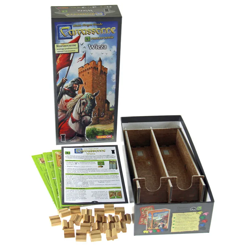 CARCASSONNE 4 ROZSZERZENIE WIEŻA DODATEK DO GRY PLANSZOWEJ 7+