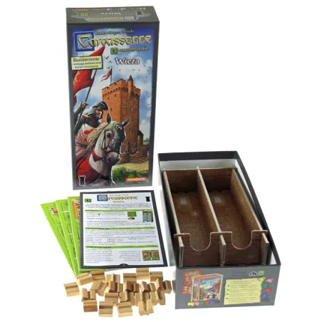 CARCASSONNE 4 ROZSZERZENIE WIEŻA DODATEK DO GRY PLANSZOWEJ 7+
