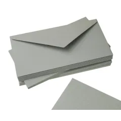 KOPERTY OZDOBNE SZARE 8 SZT. 22 X 11 CM