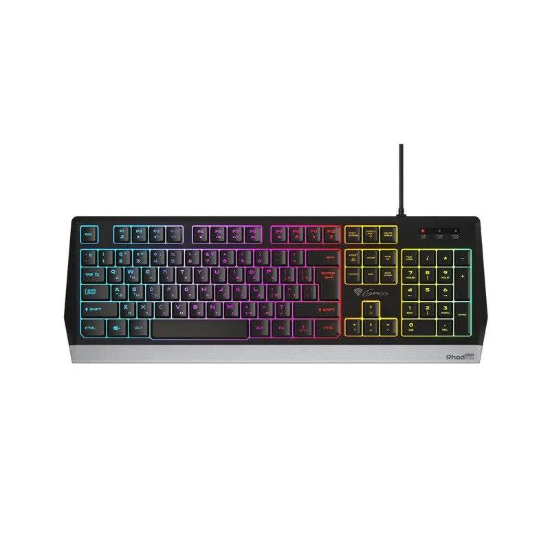 KLAWIATURA GAMINGOWA GENESIS RHOD 300 RGB RU CYRYLICA USB PODŚWIETLENIE
