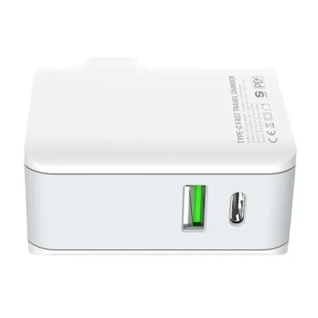 SZYBKA ŁADOWARKA SIECIOWA LDNIO A4403C USB + USB-C 30W Z KABLEM USB-C – USB-C