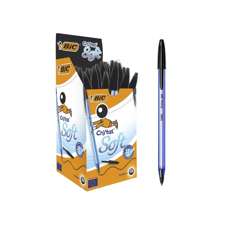 DŁUGOPIS CRISTAL SOFT CZARNY BIC