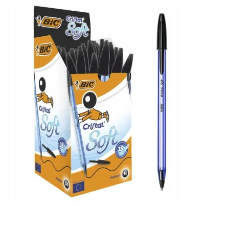 DŁUGOPIS CRISTAL SOFT CZARNY BIC