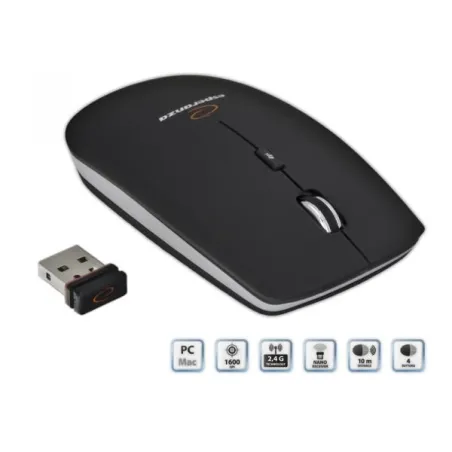 Mysz Bezprzewodowa Esperanza Saturn Em120K Nano Usb Czarna